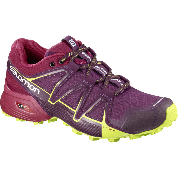 Chaussures De Trail Running Salomon Femme Bordeaux - Salomon SPEEDCROSS VARIO 2 W - France (3120-KGH